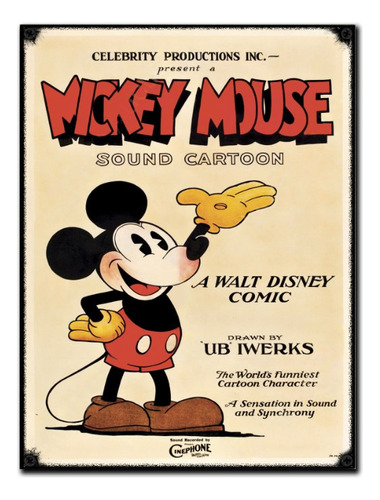 #25 - Cuadro Vintage 30 X 40 / No Chapa Mickey Mouse Disney