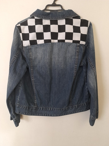 Chaqueta Mezclila Customizada Talla S (Usado)