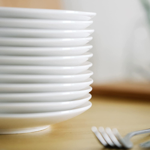Platos Brew To A Tea Porcelana 12 Piezas 8 Cm Blanco