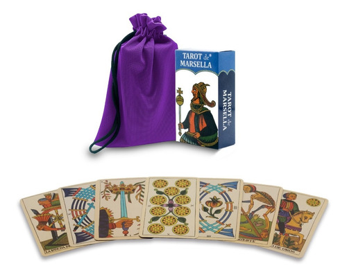 Tarot De Marsella En Español Con Bolsita Manual Instructivo