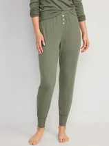 Comprar Pantalón Jogger High Waisted Pijama Para Mujer Old Navy