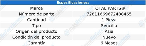 1 Boton Seguro Puerta Gmc C3500 V8 5.7l 82-86 Total Parts