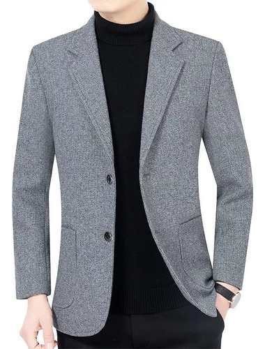 Saco Blazer Hombre Moda Formal Confort Slim Fit Dos Botón M