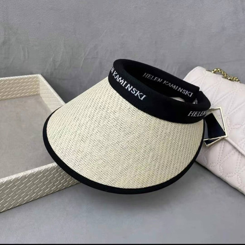 Visera Gorra Sombrero Mujer Rafia Playa Visera Lisa Calidad