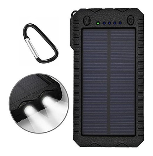 Cargador Solar, Banco De La Energía Solar 12000mah Batería D