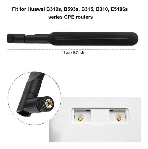 Antena Giratoria 3g 4g Lte Cpe Macho Para Huawei B310s B