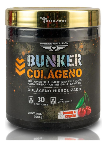 Colágeno Hidrolizado Cereza 300 Grs Bunker