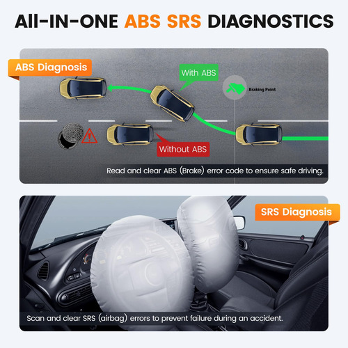 Escáner Obd2 Ancel Ad610 Pro - Lector De Códigos Abs Srs