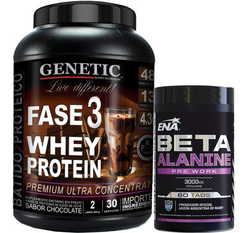 Proteína Whey 1 K Beta Attack Ena Fuerza Desarrollo Muscular