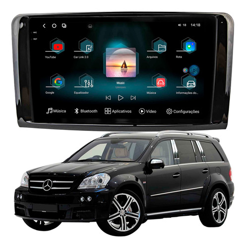 Multimidia Fóton G3 Ml500 Ml63 Amg 2005 A 2011 12+256gb 9p