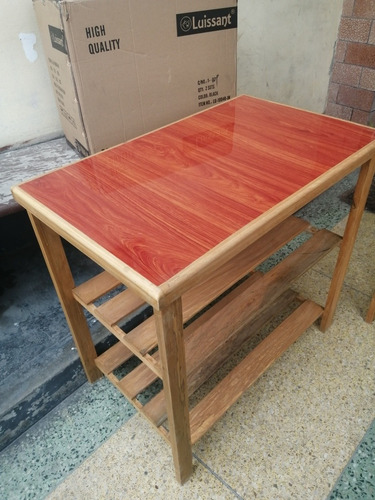 Imagen 10 de 10 de Mesa De Madera Con Formica