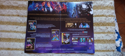 Star Wars - Iv - V - Vi - 3 Dvd Duplos 6 Discos. Remasters.