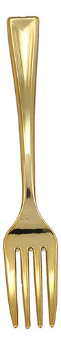 Qianyu 144 Cucharas Doradas Desechables De Plástico Y 72