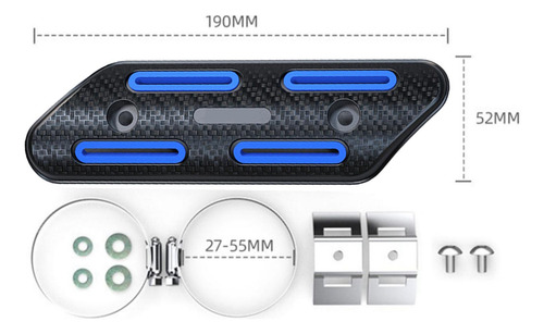 Protector Térmico Para Motocicleta, Cubierta Universal Azul