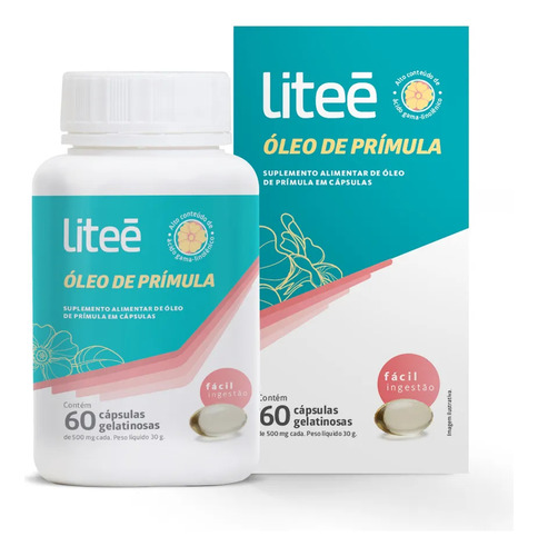 Liteé Óleo De Prímula 60 Cápsulas Gelatinosas