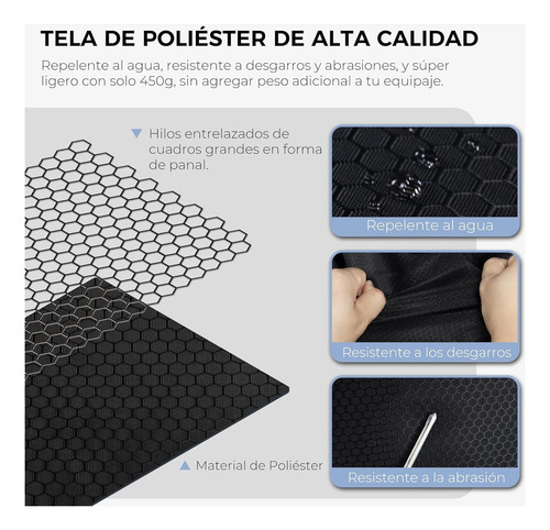 Mochila De Viaje Impermeable Avión Aprobado Capacidad De 35l