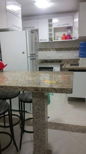 Imagem 16 de 17 de Cobertura Com 3 Dormitórios E Espaço De Lazer Privativo, Na Praia Das Astúrias, Guarujá/ Sp - Co0007
