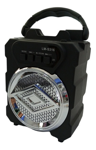 Imagen 1 de 2 de Corneta Multimedia Lm-316 Usb Micro Sd Aux 3.5 Bluetooh Fm