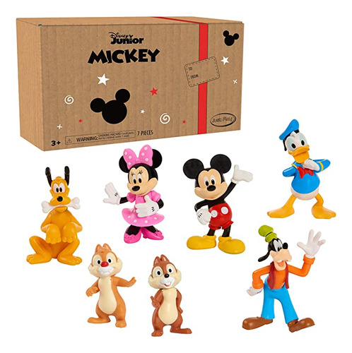 Just Play Mickey Mouse - Juego De Figuras De 7 Piezas, Mick.