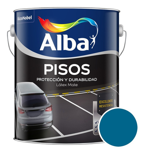Alba Pisos Azul X 4lts - Caporaso