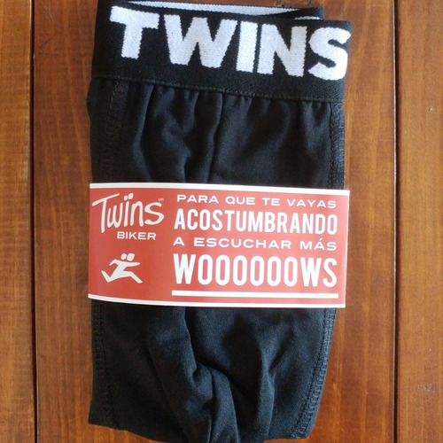 Imagen 3 de 3 de Boxer Brief Hombre Trusa Biker De Algodón Stretch Color Liso