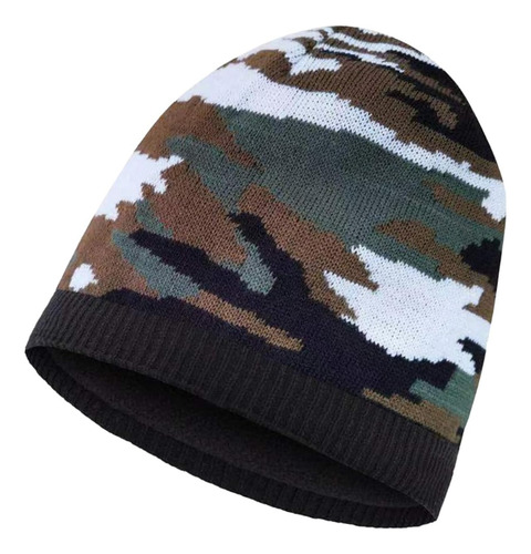 Gorro De Camuflaje Impermeable Tela Acrílico Térmico De 3 Negro Y Blanco Camuflaje Talla Única