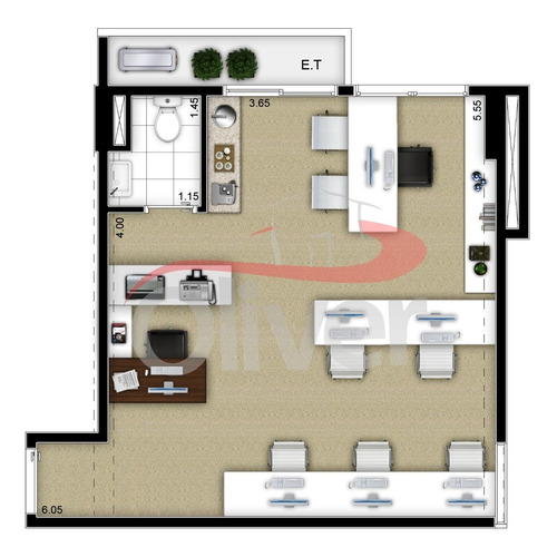 Imagem 2 de 14 de Novo Centro Curitiba, Sala Comercial, Centro, Curitiba, Parana - Sa00054 - 33174646