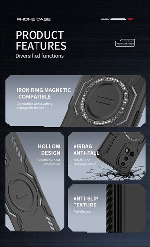 Funda Para Honor Magic 7 Lite / Honor X9c 5g Magnética Protección Cámaras Carcasa