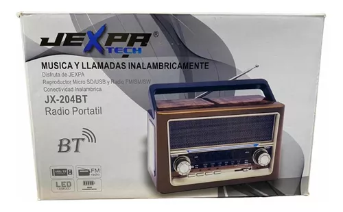 Tradineur - Radio vintage Hip Hop portátil - Bluetooth - Bandas