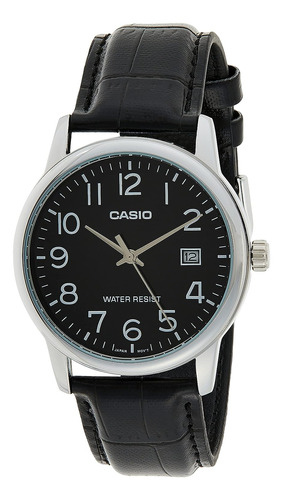 Reloj Casio  Mtp-v002l-1b  #mtp-v002l-1b Banda Analógica De