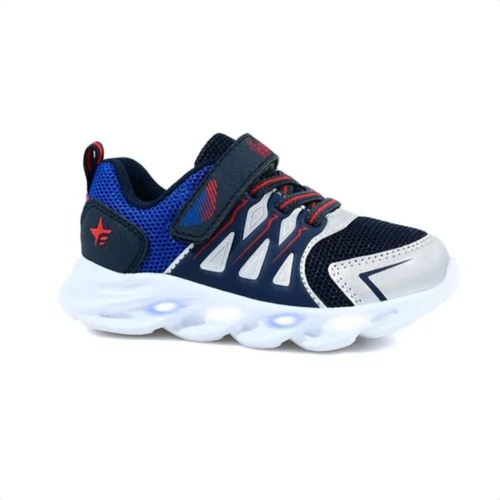 Zapatillas Footy New Azul Con Luces Al Pisar Originales