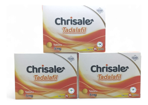 3 Chrisale Tadalafil 5mg C/14 Tabletas Ultra/genérico Cialis