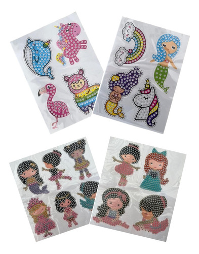 Kit Pintura De Diamante Sticker Princesas Colours 26182