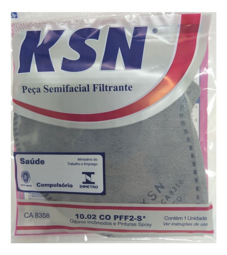 Respirador Mascara Odores/pintura Ksn 1002 C.o ( Kit 20 Un)