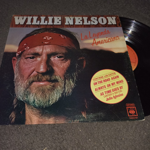 Willie Nelson La Leyenda Americana Lp Vinil Cbs 1984