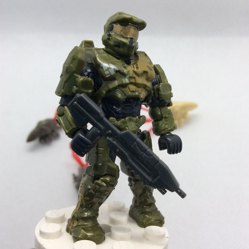Halo Mega Construx Master Chief Firefigt Y Esporas Original (Usado)