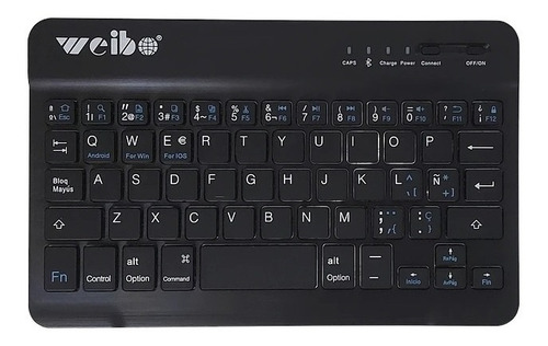 Mini Teclado Inalámbrico Weibo Bluetooth Mini Keyboard