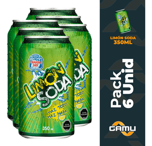 Limón-soda 350cc - Pack 6