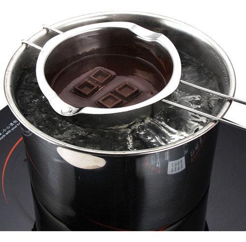 Crisol Universal De Acero Inoxidable Para Chocolate Y Queso