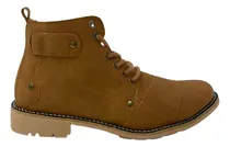 Comprar Borcegos Hombre Acordonados Caña Media Simil Cuero (12\u002Fsant)