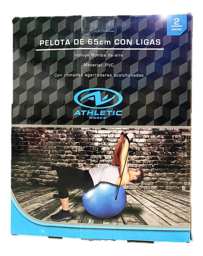Pelota De Pilates Con Ligas 65 Cms