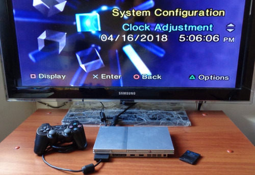 Consola Playstation Ps2 Edición Plateada Modelo Scph-77001  