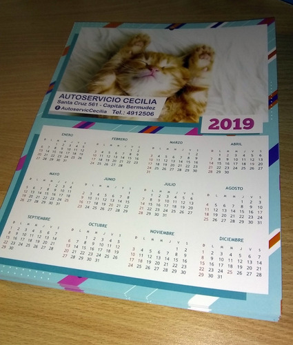 100 Almanaques Calendarios 2020 Full Color Para Colgar Mercado Libre calendario para colgar
