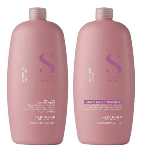 Alfaparf Kit Shampoo + Acondicionador Nutritive X 1000 Ml