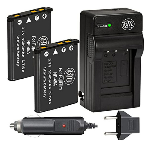 Baterías Y Cargador Np-45 Compatible Con Cámaras Fujifilm Fi