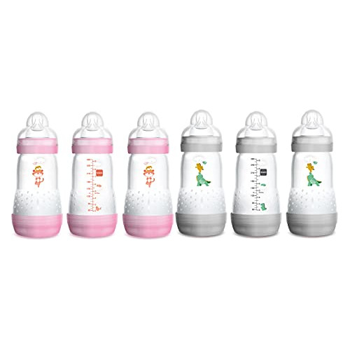 Mam Easy Start Anti-colic Botellas De Flujo Medio 9 Oz (6 Un