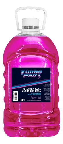 comprar Shampoo Autos Carrocería Alta Espuma Y Cera Turbo Pro 4 Lt