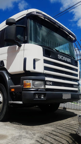 Scania P124 360, 6x4, Bug Pesado, Branco
