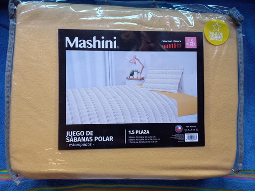 Sábanas Polar Original Mashini 2 Plazas 