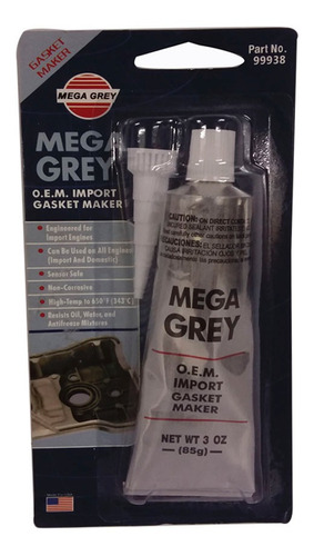 Combo 2 Silicon Gris Alta Temperatura 85g Mega Grey Sp